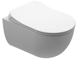 KALE Zero Wit Bidet Wandcloset Rimless + Softclose Zitting