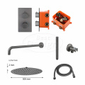 Best Design One-Pack Inbouw-Regendoucheset Moya-M-300 Gunmetal 4008820