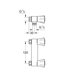 Grohe Costa L Douchemengkraan 120 mm 26345001