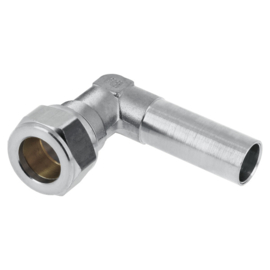 Bonfix 15 x 15 Cu Inschuifknie Vernikkeld 84405AN