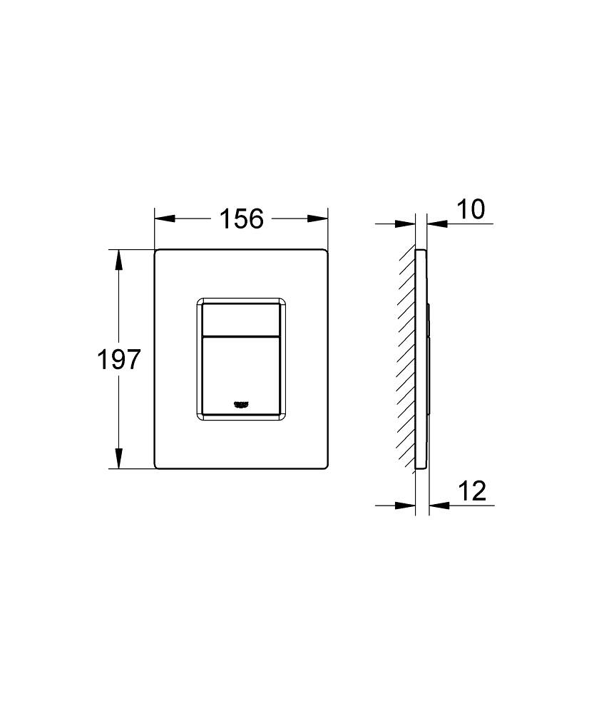 Grohe Bedieningsplaat Skate Cosmopolitan Wit 38732SH0
