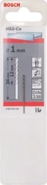 Bosch Metaalboor HSS-Co Ø1.0 x 12 x 34 mm DIN 338. 2608585838