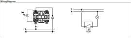 Viko Schakelaar Lamp + controlelamp Pacific Grijs Opbouw SWD 90591014