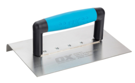 OX Pro Extra Wide Edging Trowel 10mm Radius- 145 x 215mm / 5  OX-P014912