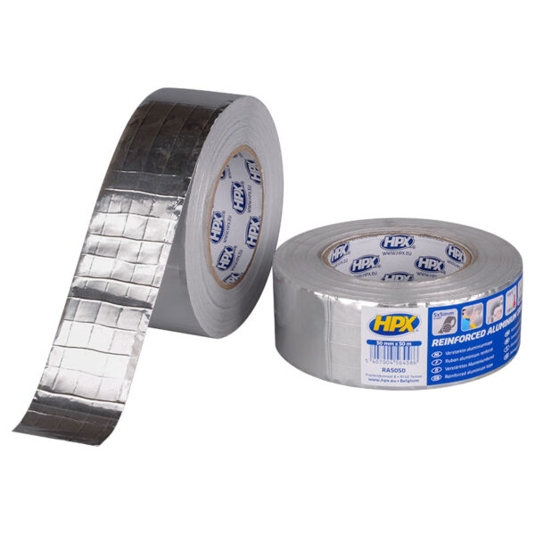HPX Reinforced Aluminium tape - 50mm x 50m RA5050
