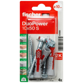 Fischer DuoPower Plug 10x50 S K 534999