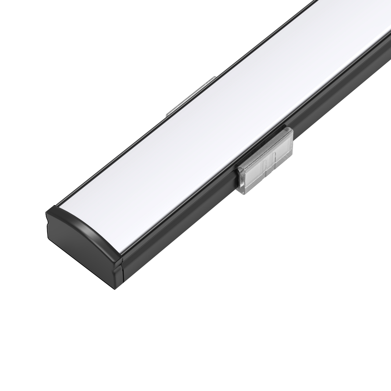 Leddle 2m LED Profile Surface Black-LDP