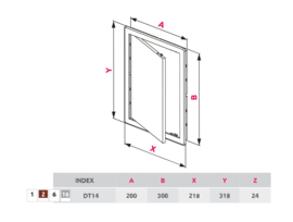 Awenta Inspectieluik Wit 20 x 30 cm DT14