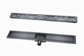 Titan 100SF GUNMETAL + Rooster RVS Drain 100 cm