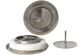 Nedco Afzuigventiel RVS Ø100 mm. 64600411