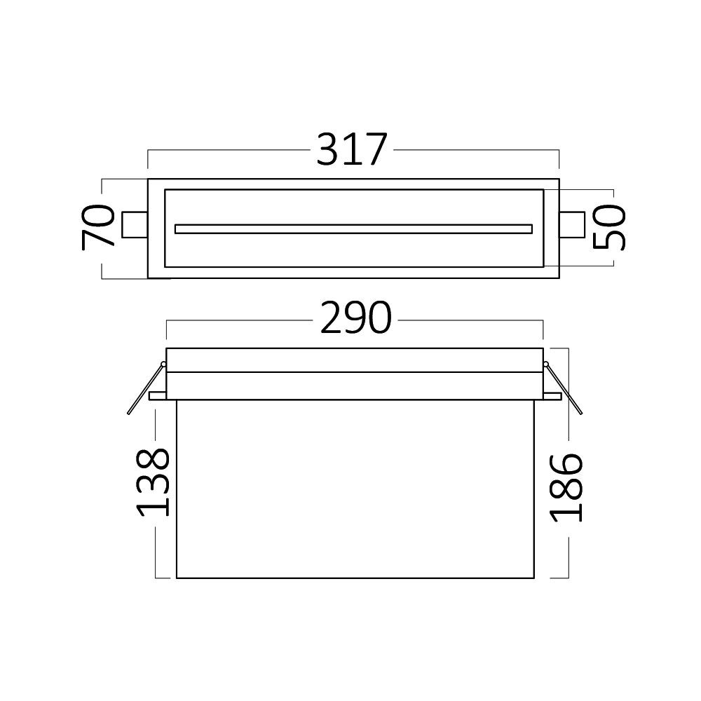 Braytron EXIT LED 3W MA RCS IP20 WHT Emergency Exit
