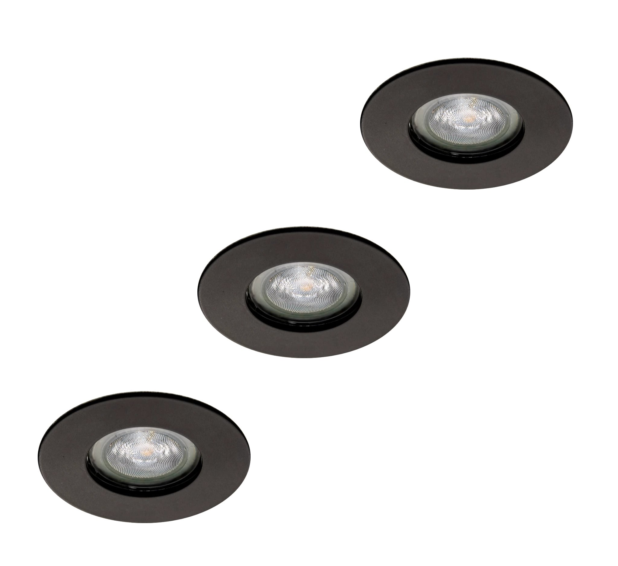 Horoz Melody IP65 Black 3x 5W 3000k LED Inbouw Rond