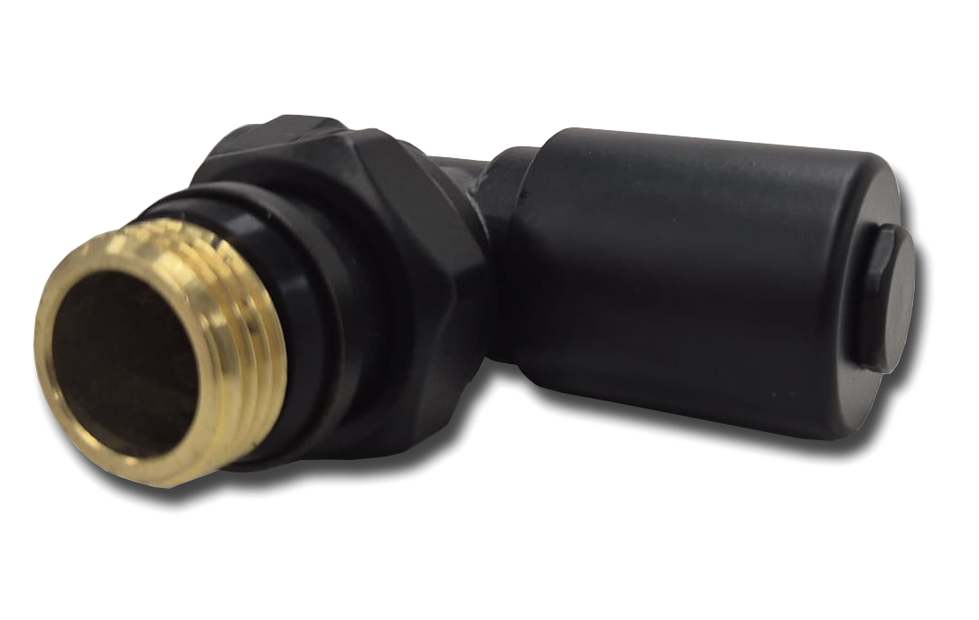 GK Haaks Black Radiatorkraan (16x2) O-ring M13007-9-A-BS