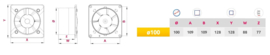 Awenta Silence BODY Badkamer- / Toiletventilator 100 KWS100