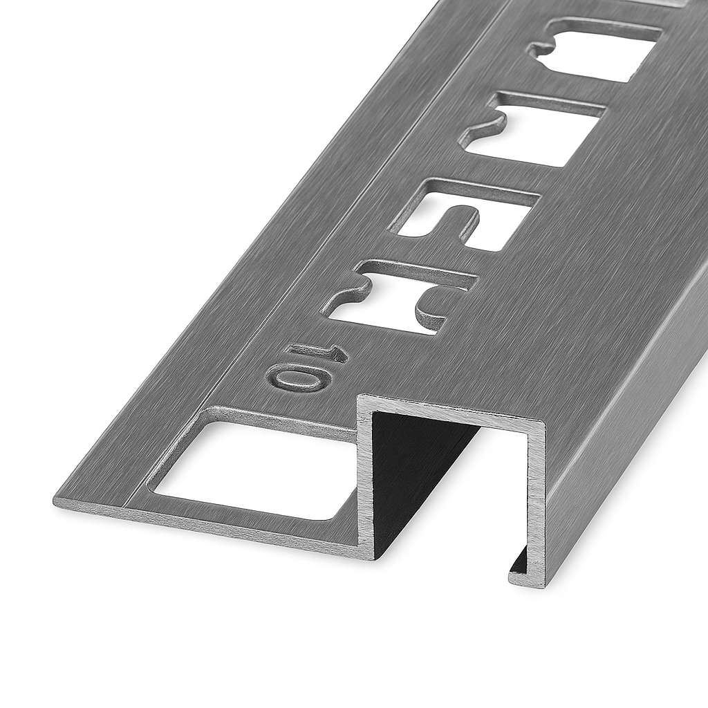 QUTEX Vierkant RVS Gepolijst 6 x 2700mm OX-E060710430 Tegelprofiel