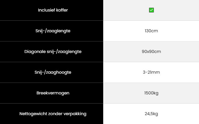 Rubi TK-1300 Tegelsnijder 15958