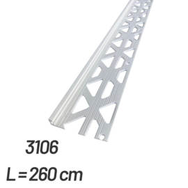 RS PVC 3106-260 Stucstopprofiel PVC 6 mm.