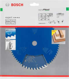 Bosch Expert Cirkelzaagblad Wood 165x20x2.6 / 1.6 x 48T 2608644024