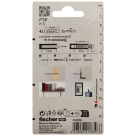 Fischer Cellenbetonanker Nylon FTP K 6 532660