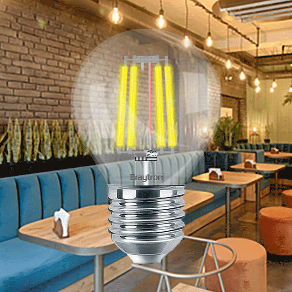 Braytron 4W E27 G45 CLEAR 2700K LED Bulb