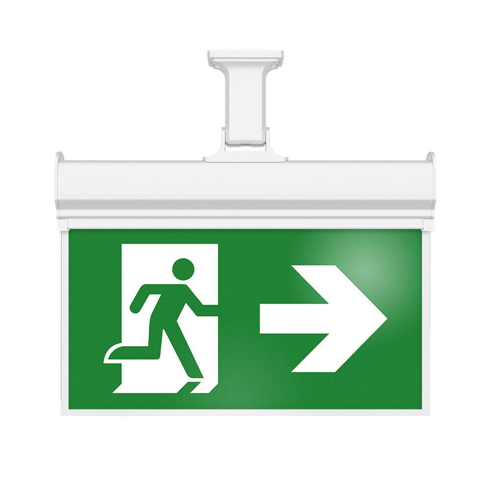 Braytron EXIT LED 3W MA HNG IP20 WHT Emergency Exit