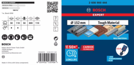 Bosch Expert Tough Material Gatzaag Ø 152mm 2608900444
