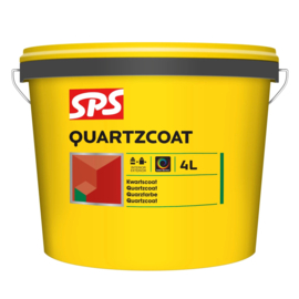 SPS Kwartscoat Structuurverf 4 L WIT Bi/Bu.