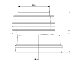 Riko WB WC Afvoermanchet 20mm Sprong Ø110 x 100 mm. 33.3735