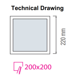 Horoz ALEXIS/SQ-24 24W Wit 3CCT