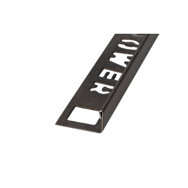 ELTEX Recht RVS Zwart Geborsteld 11 x 2700mm OX-E212710413 Tegelprofiel