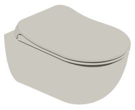 KALE Zero Mat Creme Wandcloset Rimless + Softclose Zitting