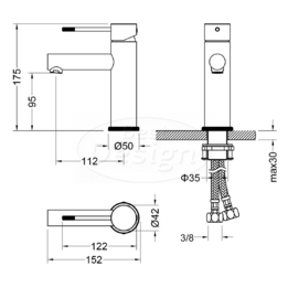 Best Design Nero-Kriens Wastafelmengkraan Mat-Zwart 4008400
