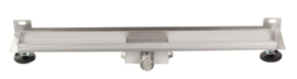 Titan 50SWF RVS Drain / Douchegoot 50 cm + Muurflens (BODY) Zij-uitlaat