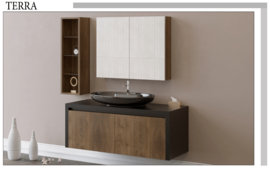 Wome Terra Walnut 100cm Badmeubelset