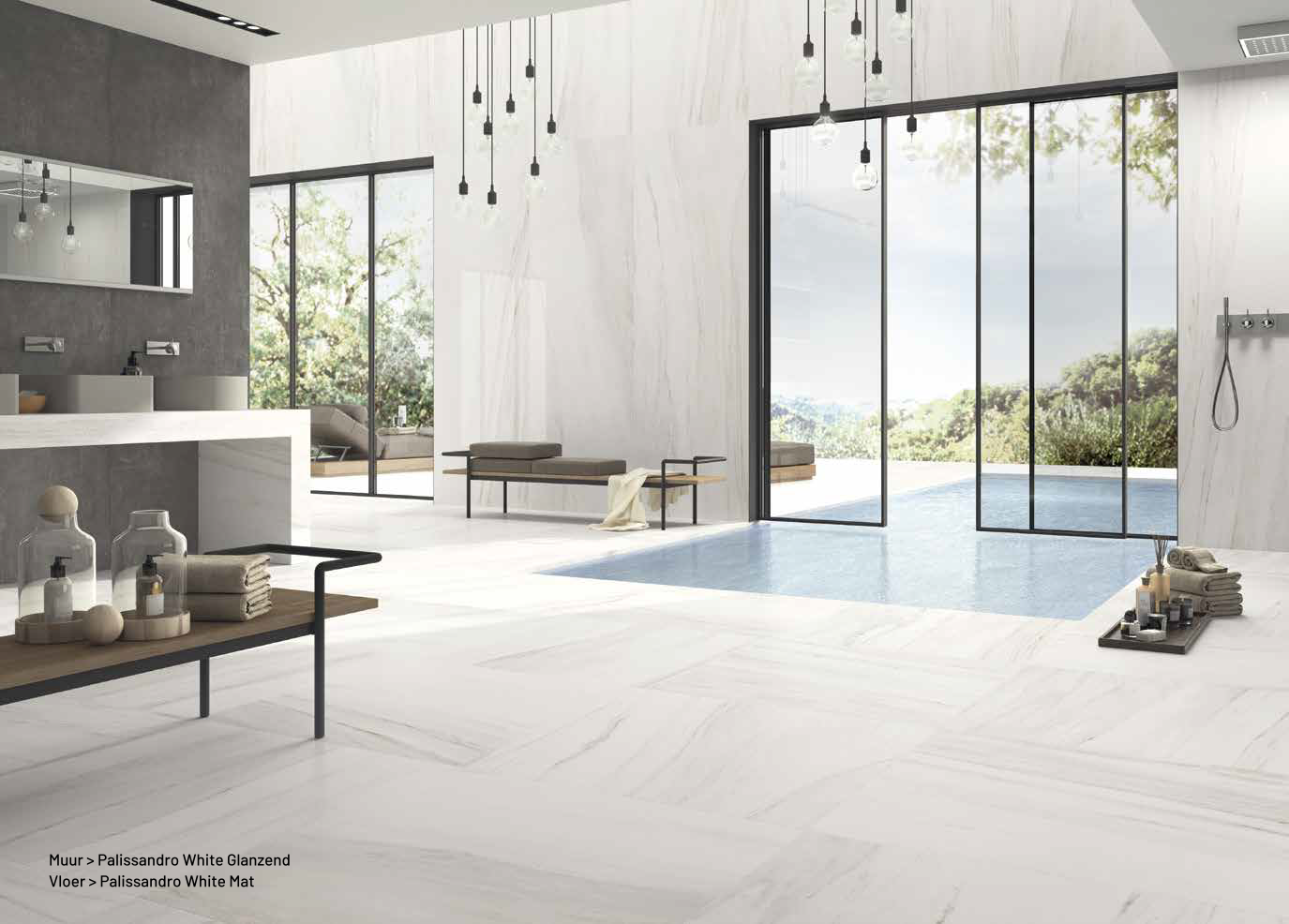KALE PALISSANDRO WHITE POLISHED Vloertegel 60x120cm