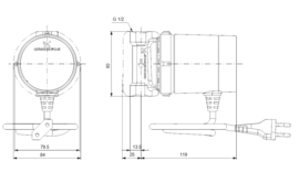 Grundfos UPS 15-14 B PM Tapwaterpomp 80mm. 97916771 97916757