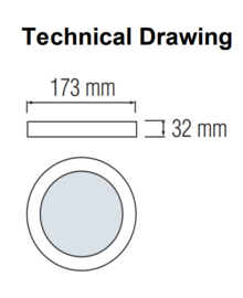 Horoz MILENA-18 3CCT 18W Wit