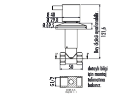 Creavit AC90L Hendel Inbouwkraan 1/2x1/2