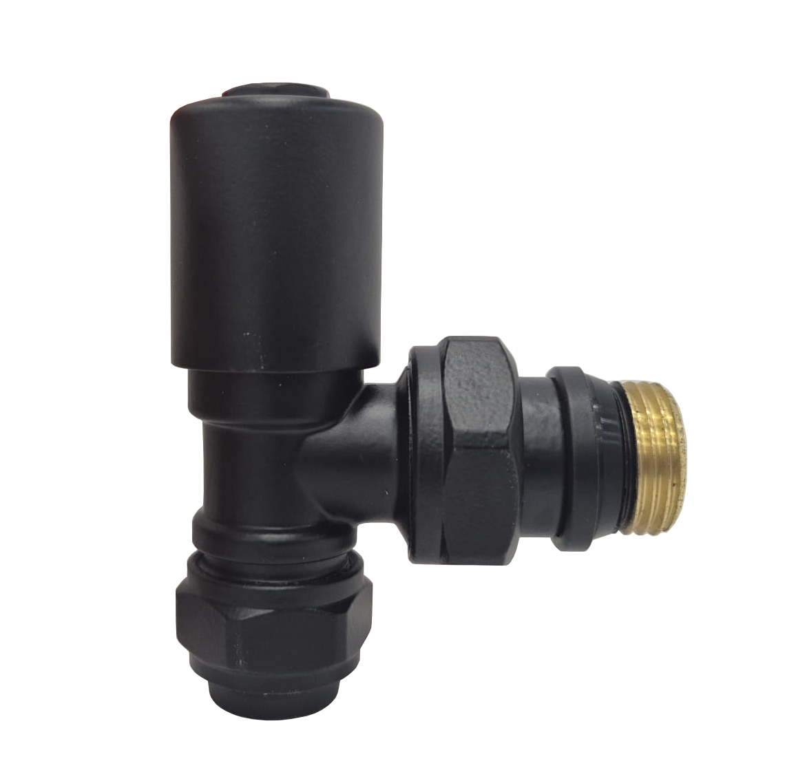 GK Haaks Black Radiatorkraan (15mm) O-ring M13008-9-BS