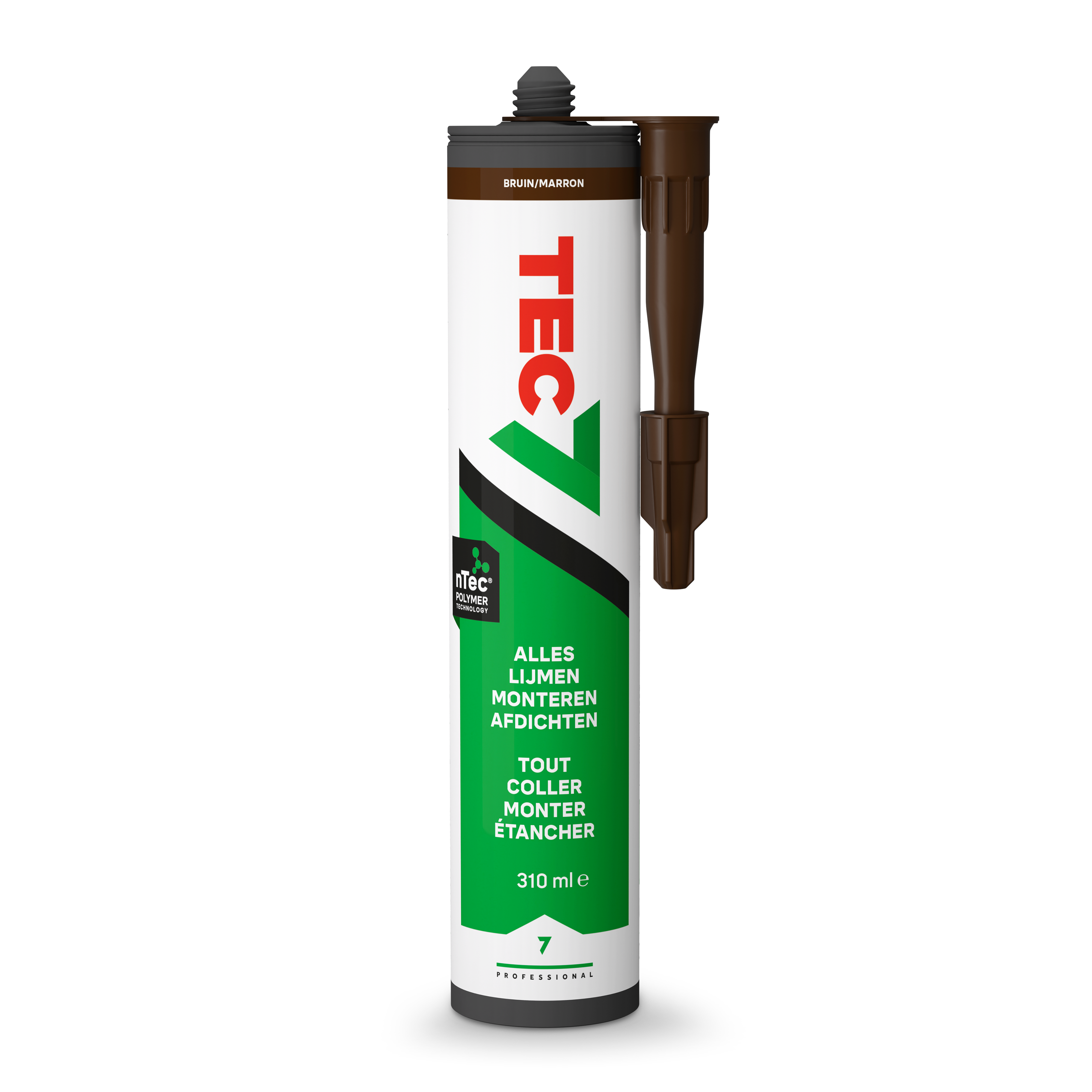 TEC7 Bruin (RAL 8017) - Patroon 310ml BE BEL 535406000