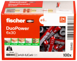 Fischer DuoPower Plug 6x30 (100x) 535453