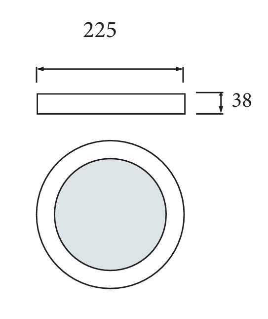 Horoz Sofia White 36W Led Opbouw Round