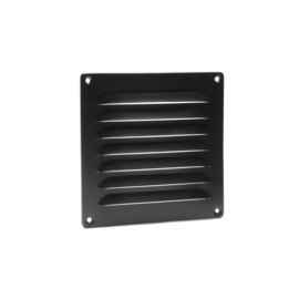 NEDCO Schoepenrooster ZWART ALU 160 x 160 mm. 62900301