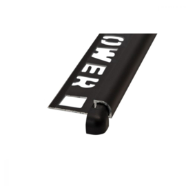 NOZOX Bullnose Hoekstuk  Alu matt black 8mm 2x OX-P001000100