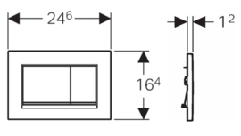 Geberit Bedieningsplaat Sigma30 GC - MC - GC 115883KH1