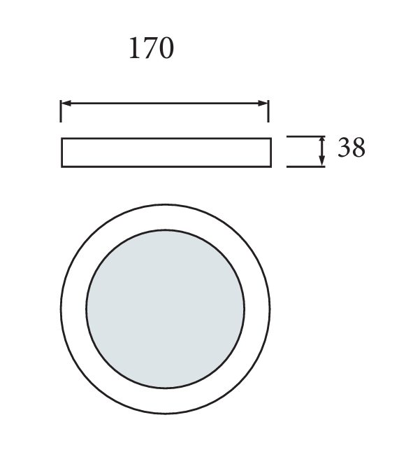 Horoz Sofia White 24W Led Opbouw Round