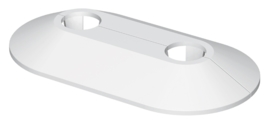 Flamco Dubbele Rozet Wit HOH = 50 mm. 12570