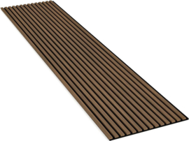 Smoked Walnut Akoestische Paneel 60*260cm