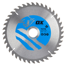 OX Wood Cutting Circular Saw Blade 210/30mm, 40 Teeth ATB OX-TCTW-21030