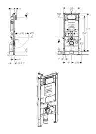 Geberit Inbouwreservoir UP320